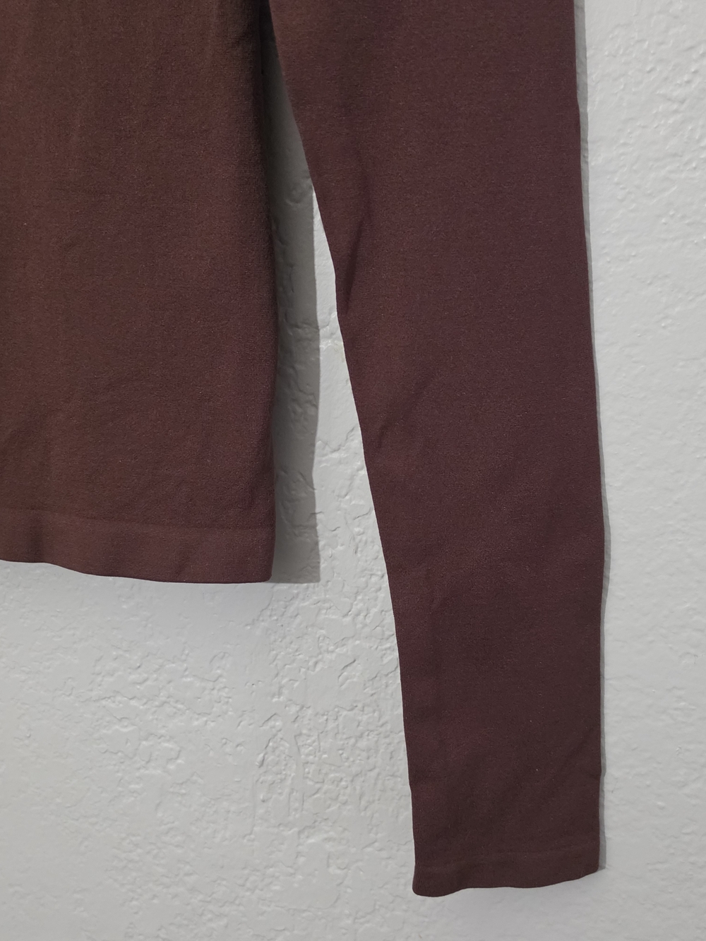 Intimately Free People Clean Lines Long Sleeve Top Chocolate/Merlot Women M/L - Picture 5 of 7